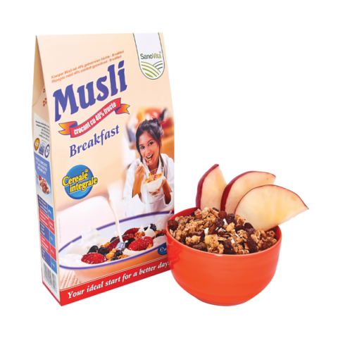 Sano Vita Musli Breakfast (40% Fructe), Musli, 400gr-0