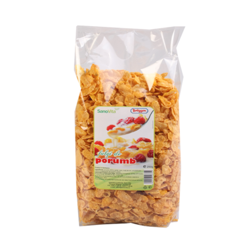 Sano Vita Fulgi De Porumb Bruggen, Punga, 250gr-0 Sano Vita Fulgi De Porumb Bruggen, Punga, 250gr-0