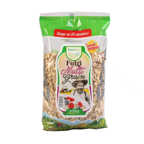 Sano Vita Fulgi De Cereale, Fulgi, 500gr -0 Sano Vita Fulgi De Cereale, Fulgi, 500gr -0