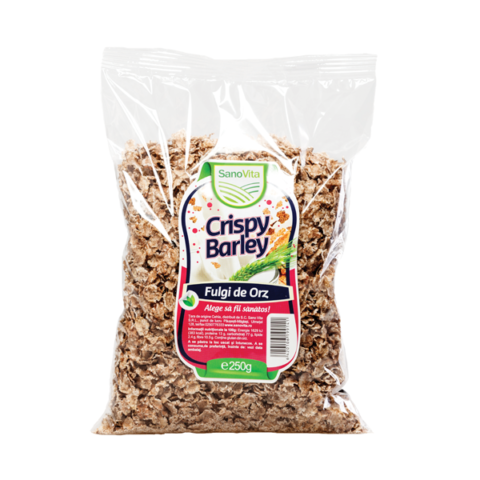 Sano Vita Crispy Fulgi De Orz, Fulgi, 250gr-0 Sano Vita Crispy Fulgi De Orz, Fulgi, 250gr-0