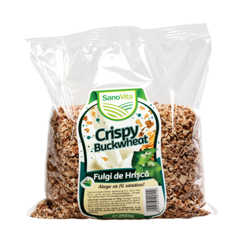 Sano Vita Crispy Fulgi De Hrisca, Fulgi, 250gr-0 Sano Vita Crispy Fulgi De Hrisca, Fulgi, 250gr-0