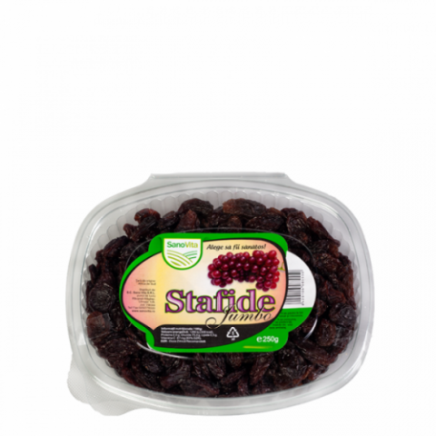 Sano Vita Stafide Jumbo, Fructe, 250gr-0 Sano Vita Stafide Jumbo, Fructe, 250gr-0