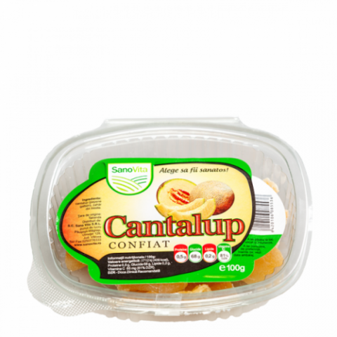 Sano Vita Cantalup Confiat, Fructe, 100gr-0 Sano Vita Cantalup Confiat, Fructe, 100gr-0