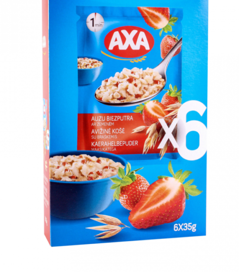 Sano Vita Porridge Instant De Ovaz Cu Capsuni, Ovaz, 6x35gr-0