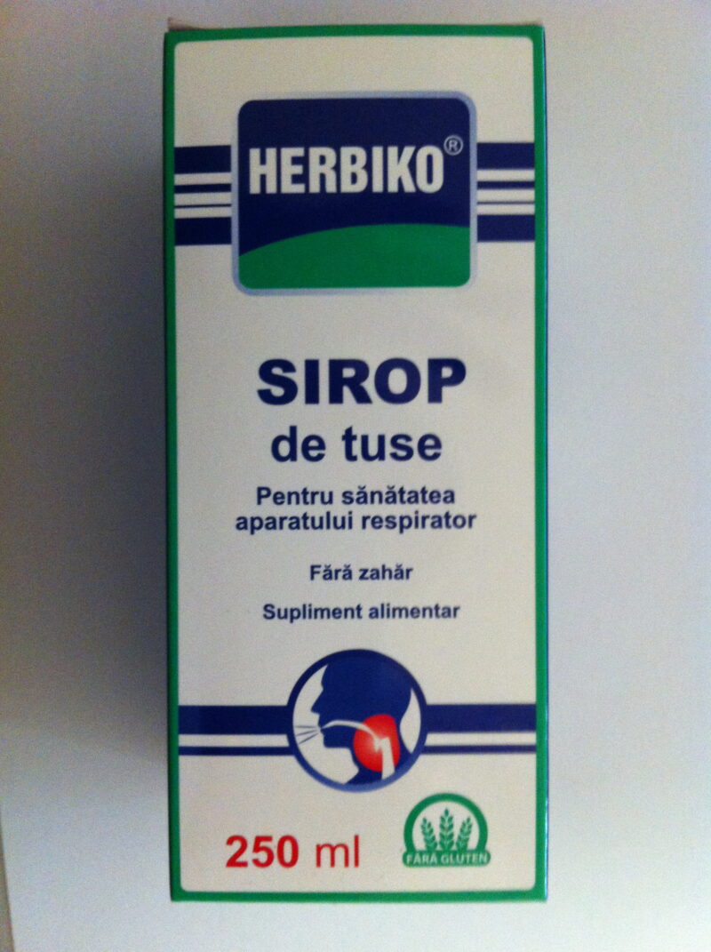 Herbiko Sirop De Tuse Fara Zahar Mucolitic Si Spasmolitic, Sirop, 250ml-0