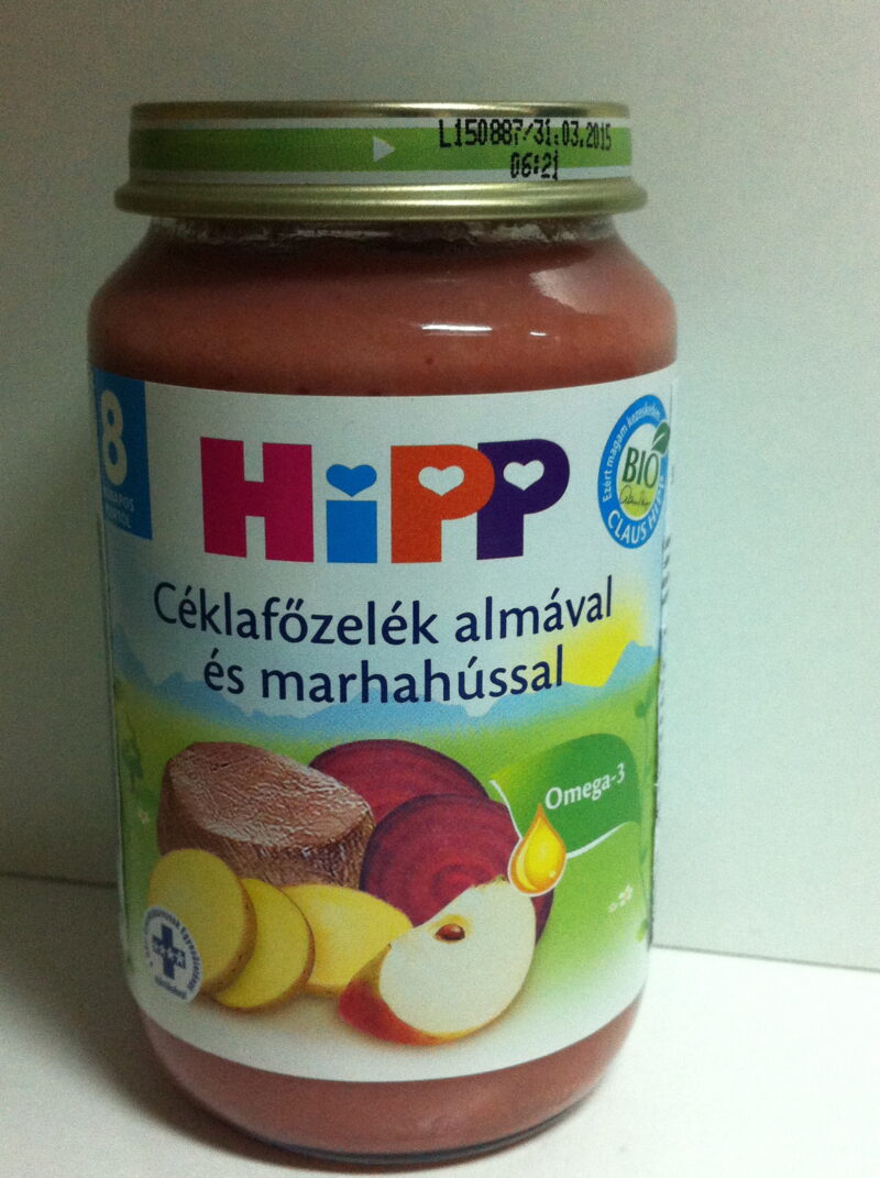 Hipp Sfecla Cu Mere Si Carne De Vita Piure, Piure, 220g-0