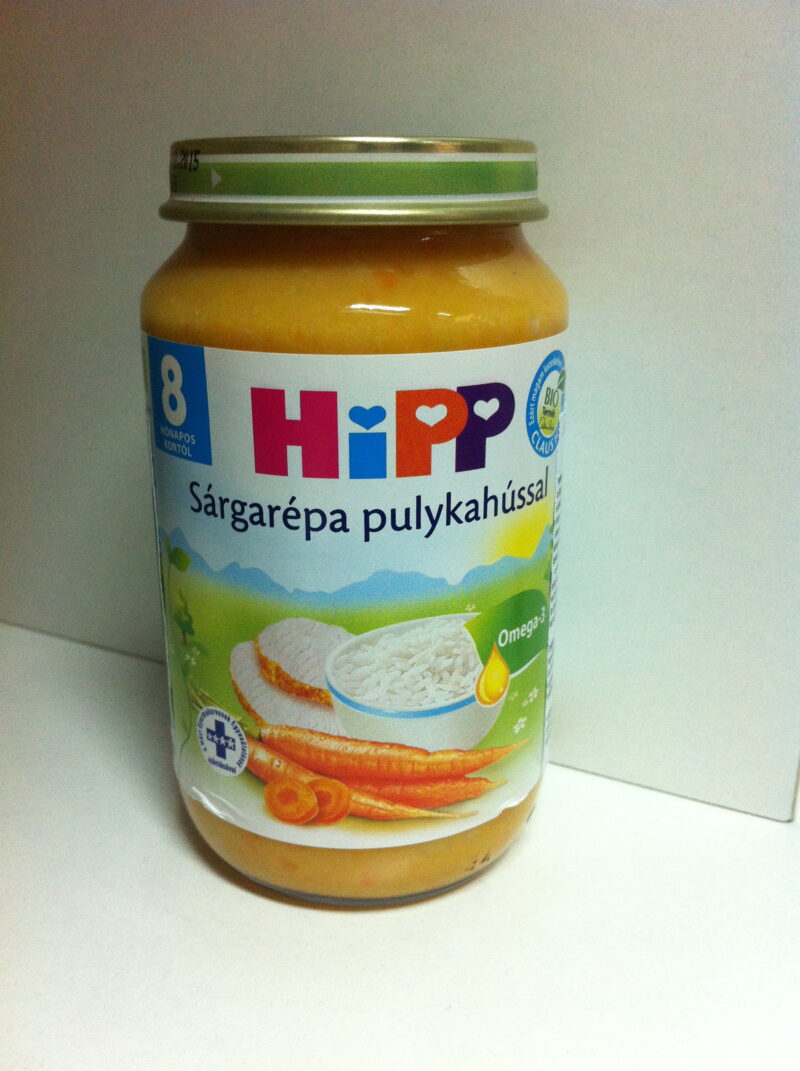 Hipp Gustare De Morcovi Cu Carne De Pui 8+ Luni, Piure, 220g-0