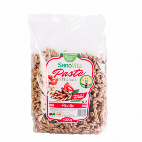 Sano Vita Paste Fainoase Integrale Din Ovaz Rustic , Paste, 300gr-0