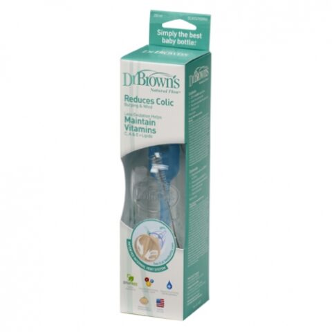 Dr.Brown’s Biberon Standard Sticla 240 ml BPA Free, 1Buc-0 Dr.Brown's Biberon Standard Sticla 240 ml BPA Free, 1Buc-0