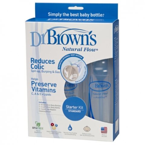 Dr.Brown’s Pachet Biberoane Standard Polipropilena Starter Kit, Pachet-0 Dr.Brown's Pachet Biberoane Standard Polipropilena Starter Kit, Pachet-0