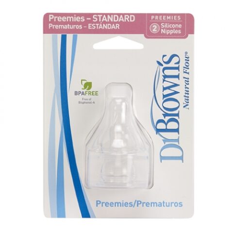 Dr.Brown’s Tetine Standard Din Silicon Pentru Prematuri,Tetine, 2Buc-0 Dr.Brown's Tetine Standard Din Silicon Pentru Prematuri,Tetine, 2Buc-0