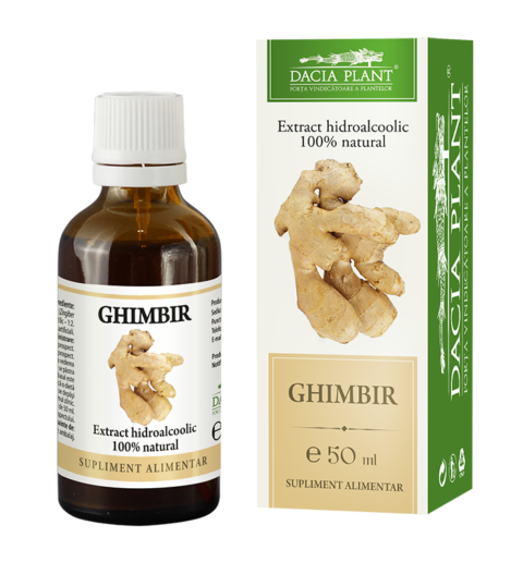 Dacia Plant Tinctura de Ghimbir, Tinctura, 50 ml-0 Dacia Plant Tinctura de Ghimbir, Tinctura, 50 ml-0