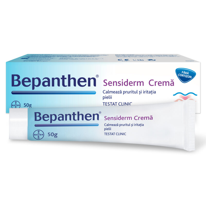 Bepanthen Sensiderm Crema 50 gr - calmeaza mancarimea si roseata pielii provocate de iritatii-0