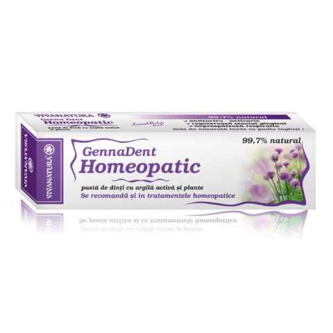 VIVANATURA GennaDent Homeopatic, Pasta de Dinti, 80ml-0 VIVANATURA GennaDent Homeopatic, Pasta de Dinti, 80ml-0