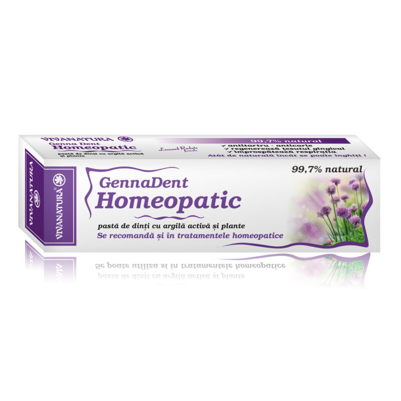 VIVANATURA GennaDent Homeopatic, Pasta de Dinti, 80ml-0