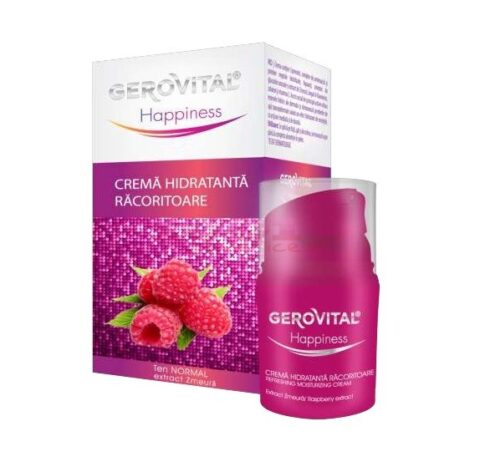 Gerovital H Crema Hidratanta Racoritoare cu Extract de Zmeura Ten Normal, Crema, 30ml-0 Gerovital H Crema Hidratanta Racoritoare cu Extract de Zmeura Ten Normal, Crema, 30ml-0