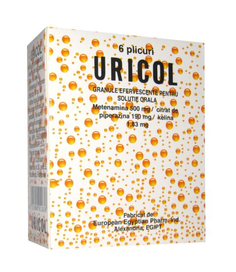 Uricol Granule Efervescente, Plicuri, 6buc-0 Uricol Granule Efervescente, Plicuri, 6buc-0