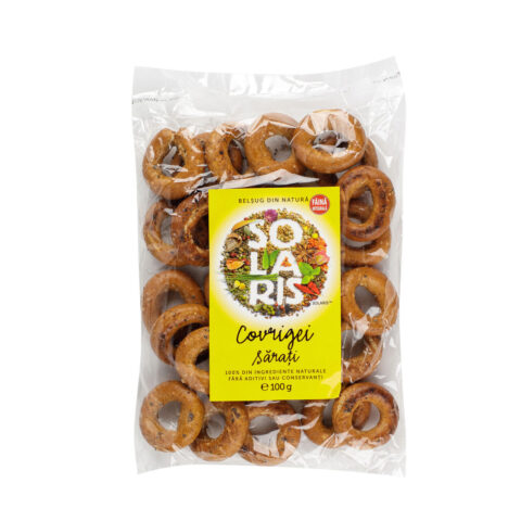 Solaris Covrigei Sarati Din Faina Integrala, Covrigei, 100gr-0 Solaris Covrigei Sarati Din Faina Integrala, Covrigei, 100gr-0
