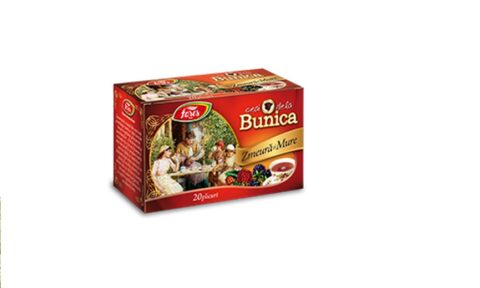 Fares Ceai de la Bunica cu Zmeura si Mure Plicuri, Ceai, 20buc-0