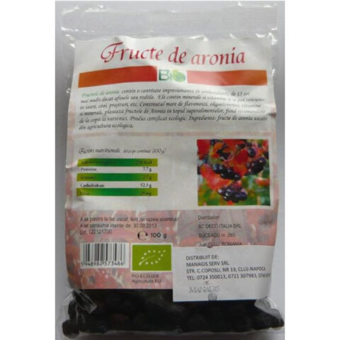 Deco Italia Fructe de Aronia Bio, Fructe, 100g-0 Deco Italia Fructe de Aronia Bio, Fructe, 100g-0
