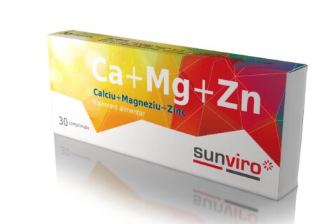 SunViro Calciu+Magneziu+Zinc Comprimate, Comprimate, 30buc-0