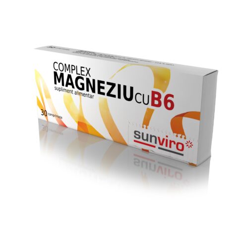 SunViro Complex Magneziu cu B6 Comprimate, Comprimate, 30buc-0