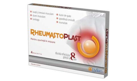 Rheumastoplast Plasturi 10 x 7 cm, Plasturi, 4buc-0