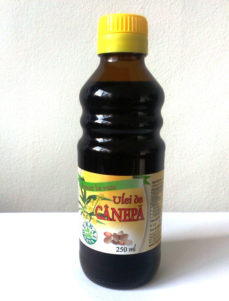 Herbavit Ulei de Canepa Presat La Rece, Ulei, 250ml-0