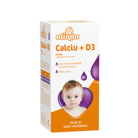 Alinan Calciu + D3 Sirop, Sirop, 150ml-0 Alinan Calciu + D3 Sirop, Sirop, 150ml-0