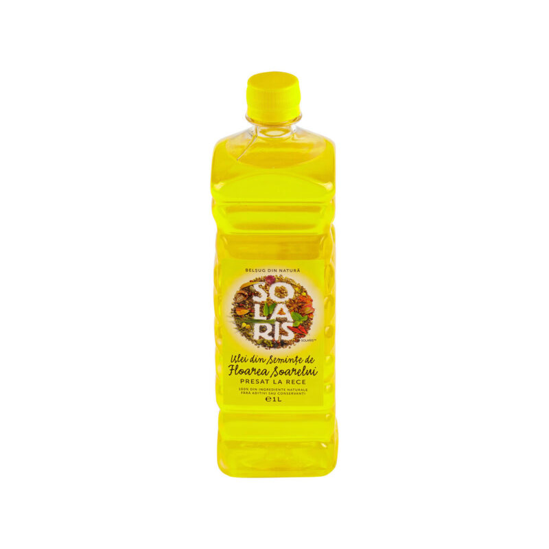 Solaris Ulei Din Seminte de Floarea Soarelui Presat La Rece, Ulei, 1000ml-0