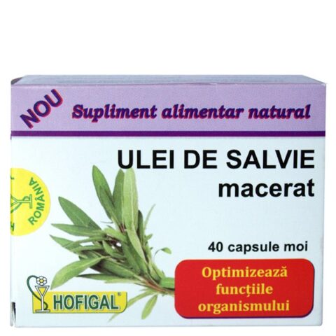 Hofigal Ulei De Salvie Macerat Capsule Moi, Capsule, 40buc-0