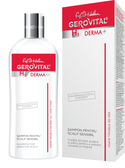 Gerovital H3 Derma+ Sampon Pentru Scalp Sensibil, Sampon, 200ml-0 Gerovital H3 Derma+ Sampon Pentru Scalp Sensibil, Sampon, 200ml-0