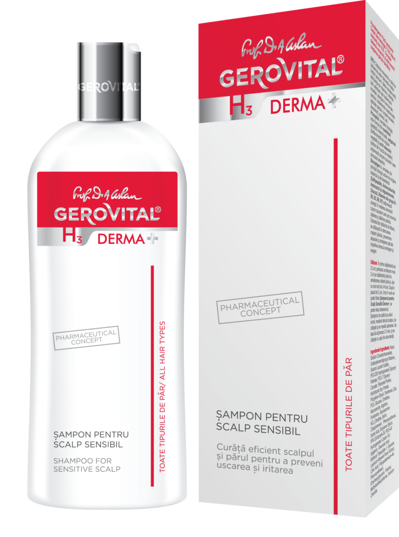 Gerovital H3 Derma+ Sampon Pentru Scalp Sensibil, Sampon, 200ml-0