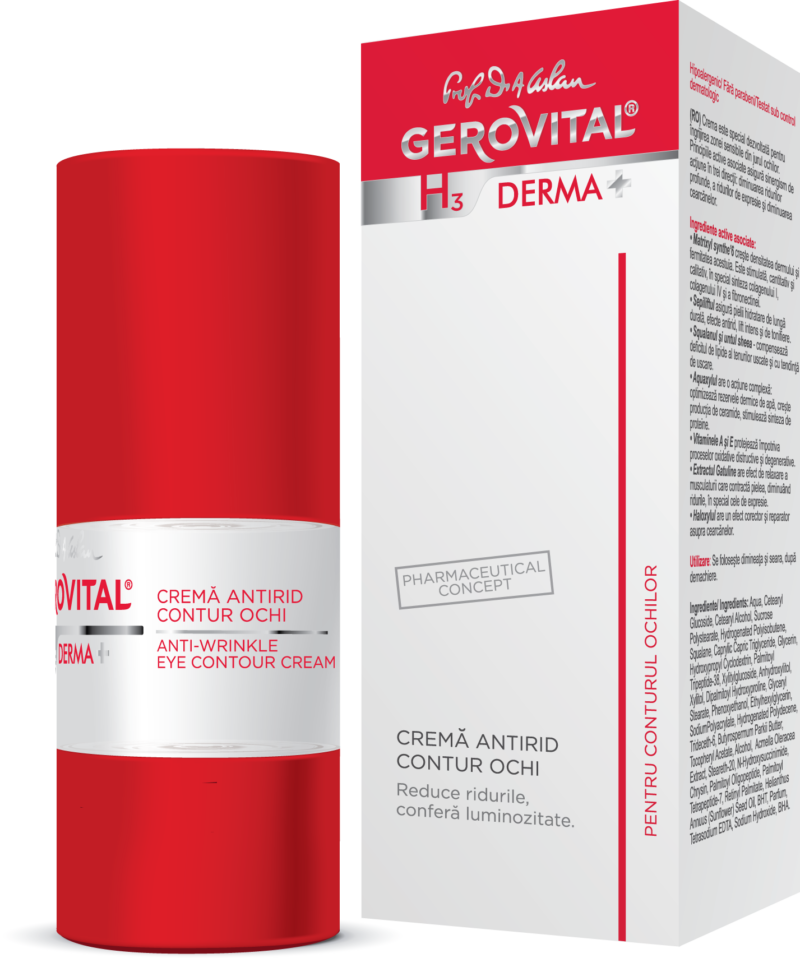 Gerovital H3 Derma+ Crema Antirid Contur Ochi, Crema, 15ml-0