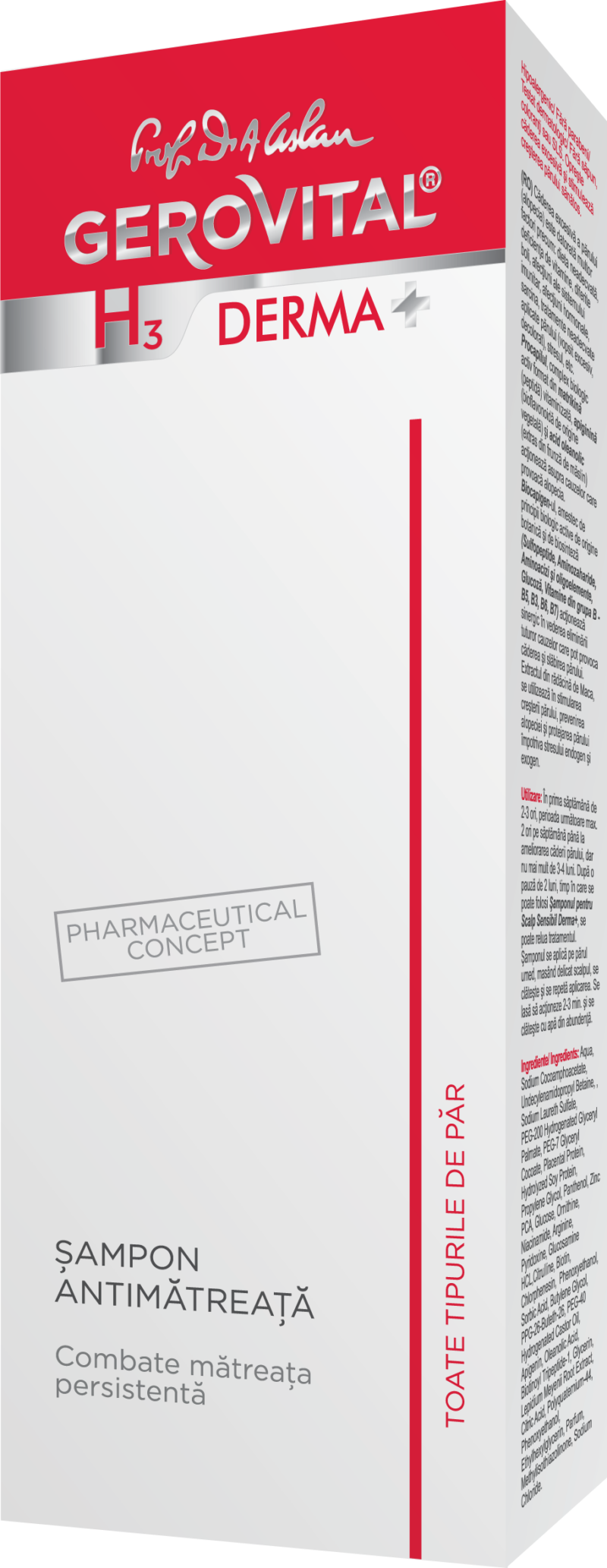 Gerovital H3 Derma+ Sampon Antimatreata, Sampon, 200ml-0
