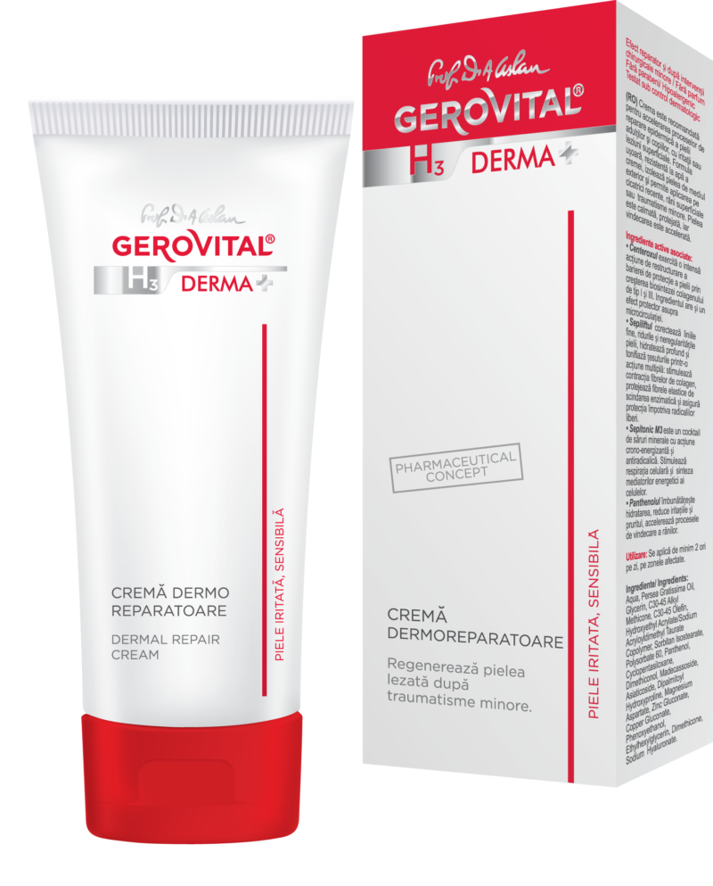 Gerovital H3 Derma+ Crema Dermoreparatoare, Crema, 50ml-0