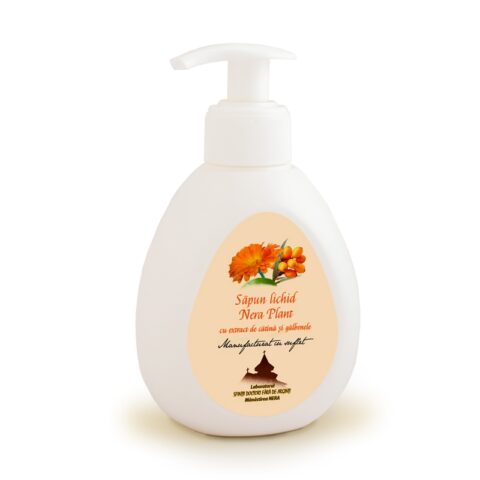 Nera Plant Sapun Lichid cu Extract de Galbenele si Catina, Sapun, 250ml-0 Nera Plant Sapun Lichid cu Extract de Galbenele si Catina, Sapun, 250ml-0