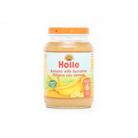 HOLLE BABY FOOD BIO Piure de Banane cu Gris, Piure, 190g-0 HOLLE BABY FOOD BIO Piure de Banane cu Gris, Piure, 190g-0
