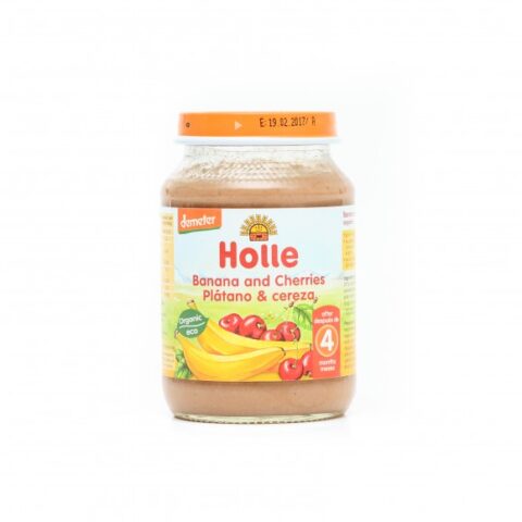 HOLLE BABY FOOD BIO Piure de Banane si Cirese, Piure, 190g-0 HOLLE BABY FOOD BIO Piure de Banane si Cirese, Piure, 190g-0