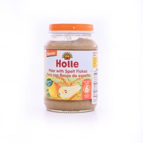 HOLLE BABY FOOD BIO Piure de Pere si Fulgi de Grau Spelt, Piure, 190g-0 HOLLE BABY FOOD BIO Piure de Pere si Fulgi de Grau Spelt, Piure, 190g-0