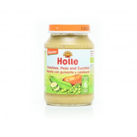 HOLLE BABY FOOD BIO Piure de Cartofi Mazare si Zucchini, Piure, 190g-0 HOLLE BABY FOOD BIO Piure de Cartofi Mazare si Zucchini, Piure, 190g-0