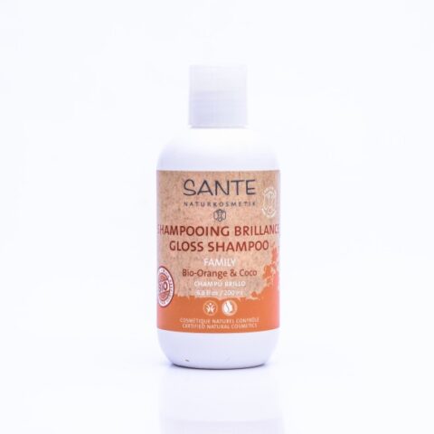 SANTE NATURKOSMETIK BIO Sampon pentru Stralucire cu Portocala si Nuca de Cocos, Sampon, 200ml-0