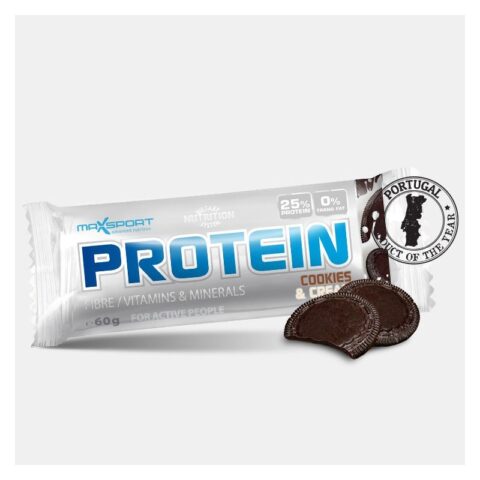 MAXSPORT Baton Proteic cu Fursecuri si Frisca, Baton, 60g-0 MAXSPORT Baton Proteic cu Fursecuri si Frisca, Baton, 60g-0