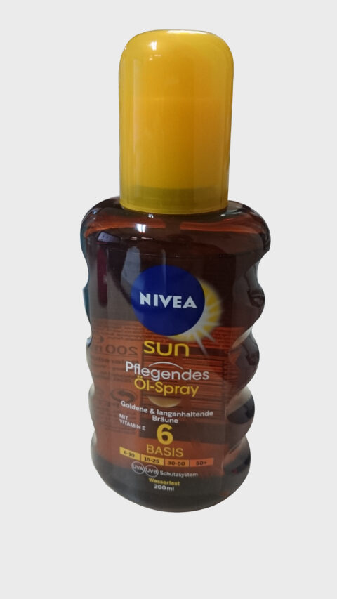 Nivea Sun Ulei Spray de Plaja SPF 6+, Ulei, 200ml-0 Nivea Sun Ulei Spray de Plaja SPF 6+, Ulei, 200ml-0