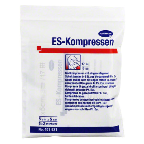 Hartman ES-Kompressen Comprese Sterile din Tifon Pliat In 8 Straturi 5 x 5 cm, Comprese, 10buc-0