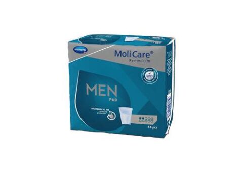 Hartmann Molicare Premium Men Pad 2 Picaturi Tampoane pentru Incontinenta Usoara, Tampoane, 14buc-0 Hartmann Molicare Premium Men Pad 2 Picaturi Tampoane pentru Incontinenta Usoara, Tampoane, 14buc-0