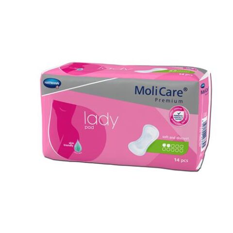 Hartmann Molicare Premium Lady Pad 2 Picaturi Tampoane pentru Incontinenta Usoara, Tampoane, 14buc-0