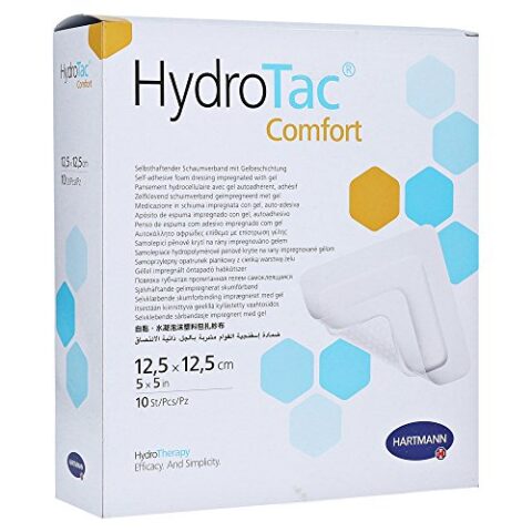 Hartman Hydrotac Comfort Pansament din Spuma Poliuretanica cu Strat de Hidrogel si Margine Autoadeziva 12.5x12.5 cm, Pansament, 10buc-0