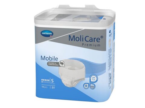 Hartmann Molicare Premium Mobile Chilot Adulti pentru Incontinenta Severa Marimea S, Scutece Adulti, 14buc-0 Hartmann Molicare Premium Mobile Chilot Adulti pentru Incontinenta Severa Marimea S, Scutece Adulti, 14buc-0