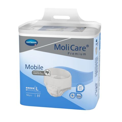 Hartmann Molicare Premium Mobile Chilot Adulti pentru Incontinenta Severa Marimea L, Scutece Adulti, 14buc-0 Hartmann Molicare Premium Mobile Chilot Adulti pentru Incontinenta Severa Marimea L, Scutece Adulti, 14buc-0